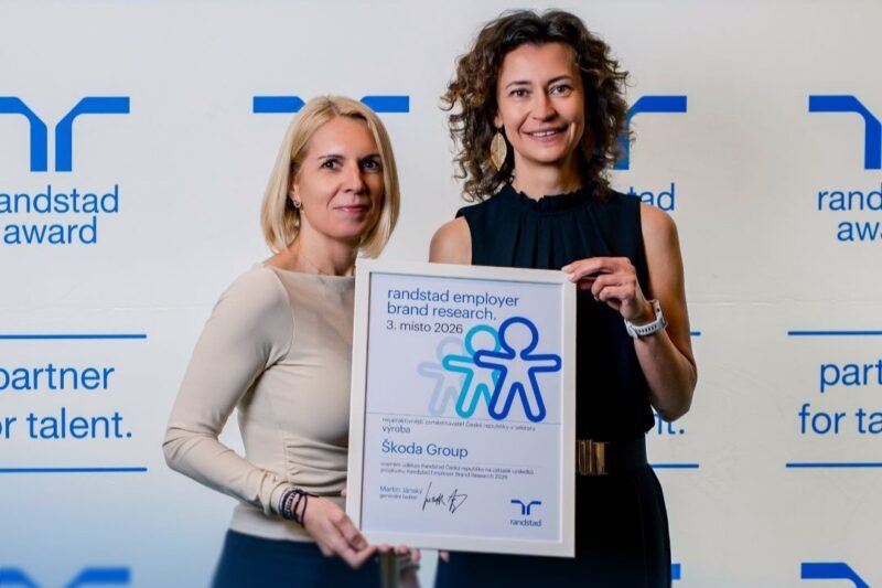Škoda Group este din nou în topul celor mai atractivi angajatori din industria cehă premiată cu bronz la Randstad Award 2026