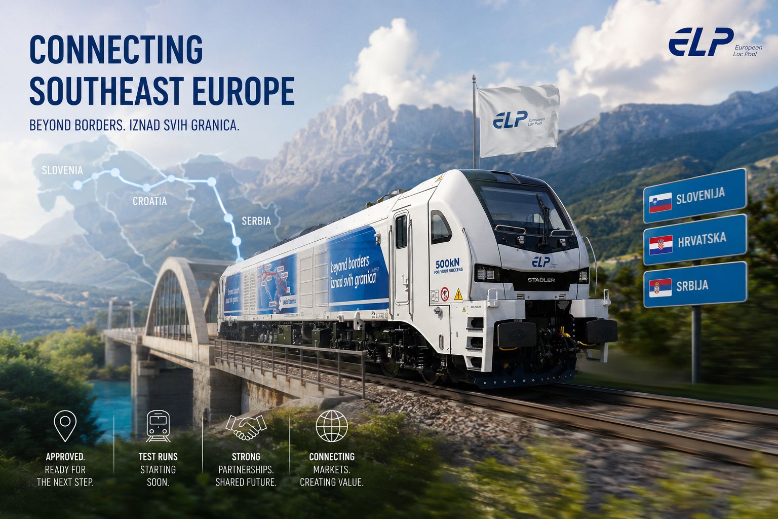 European Loc Pool începe testele dinamice Europa de Sud‑Est după omologarea locomotivelor EuroDual în Slovenia, Croația și Serbia