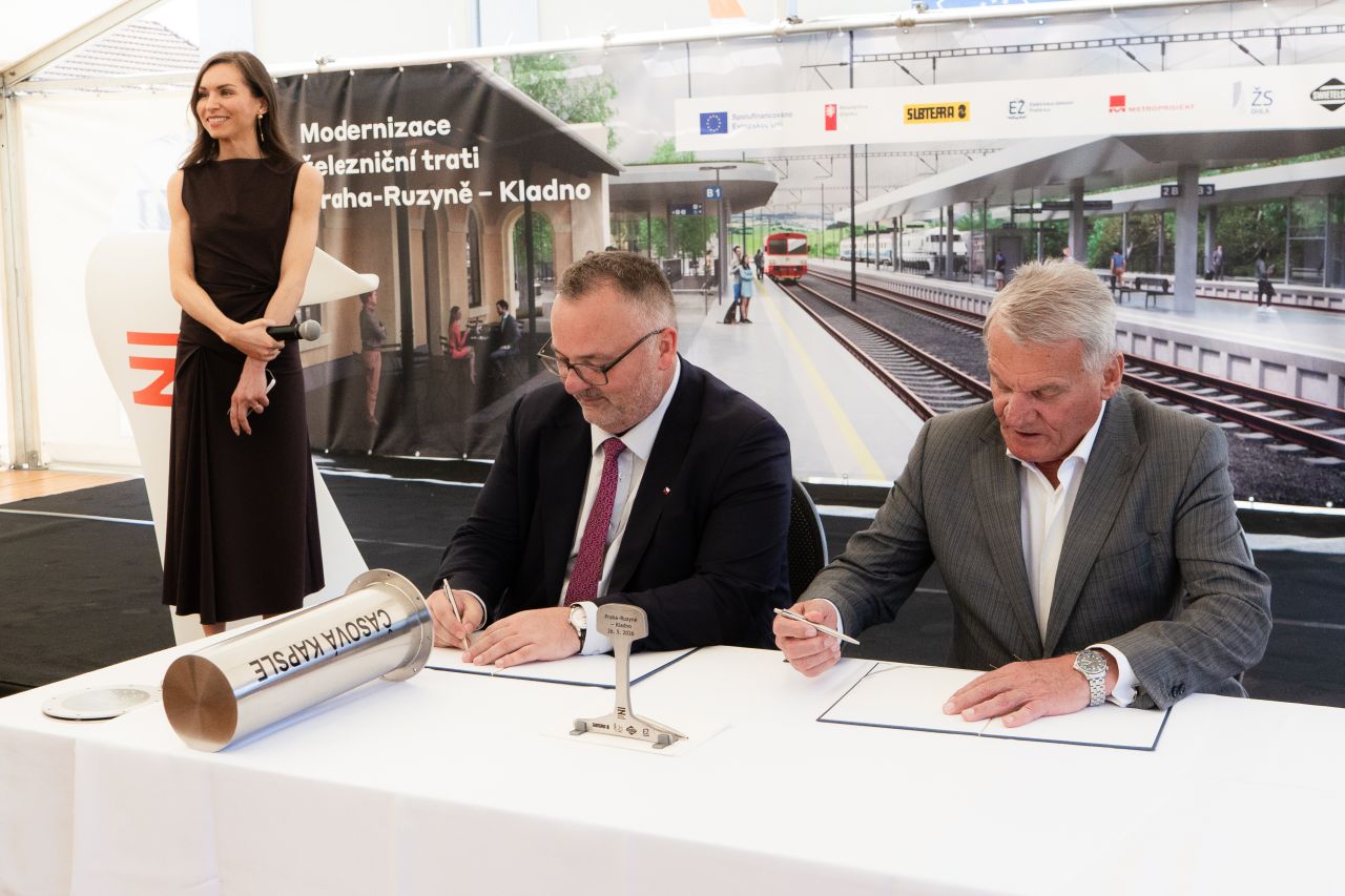Správa železnic începe modernizarea liniei Praha–Ruzyně – Kladno în cadrul unui proiect major care va aduce o conexiune feroviară rapidă și electricificată spre aeroport