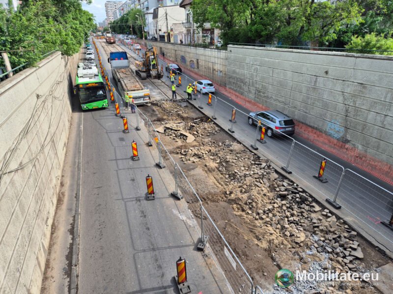 Constructorul dorește finalizarea până în toamnă a tronsonului Calea Griviței - Pod Constanța care lasă zonele Chitila - Bucureștii Noi cu acces doar pe o bandă pe sens