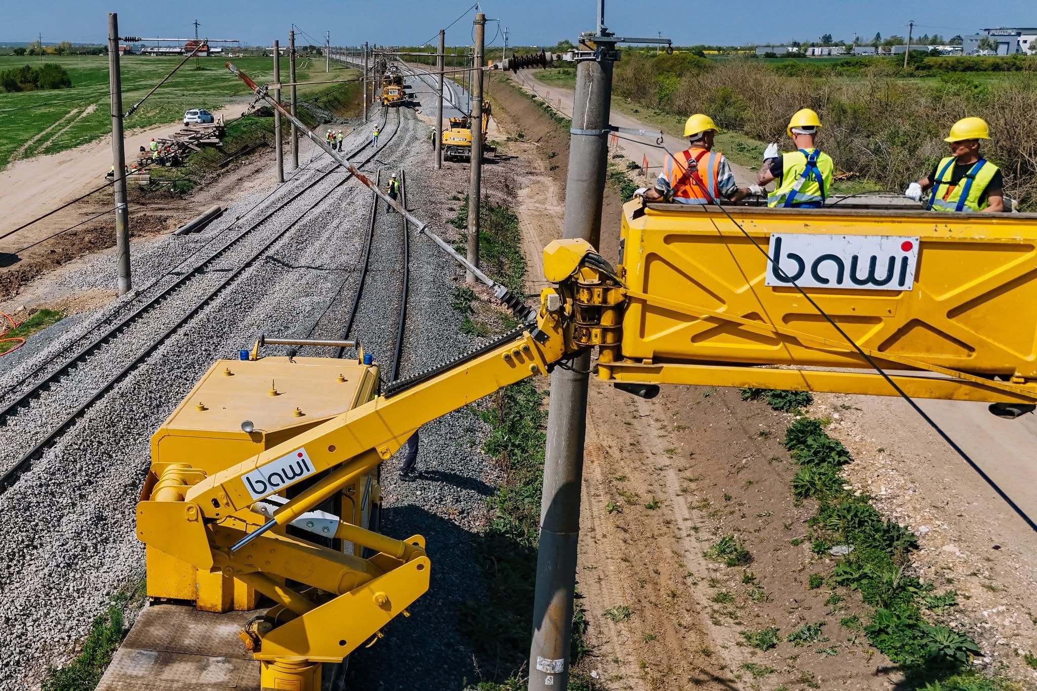 Bawi Construction finalizează lucrări majore de electrificare pe mai multe loturi feroviare din vestul țării în 2026