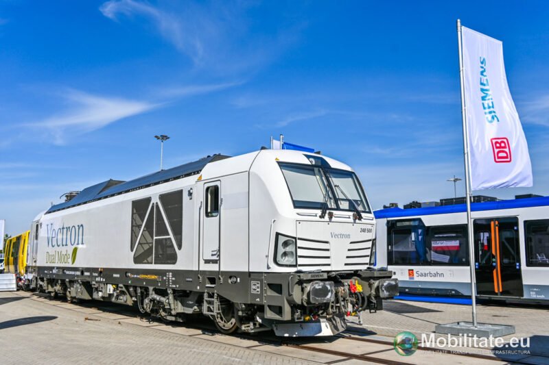 Siemens Mobility începe testele de autorizare pe rețeaua din România cu locomotiva Vectron Dual Mode. Modelul va eficientiza transportul feroviar pe rețeaua românească peste 50% neelectrificată