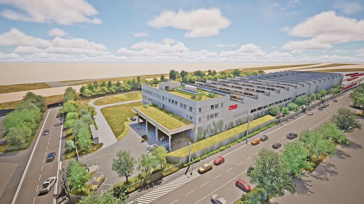 ÖBB începe construcția noii hale de mentenanță din Linz cu o investiție de peste 100 de milioane de euro pentru întreținerea trenurilor moderne