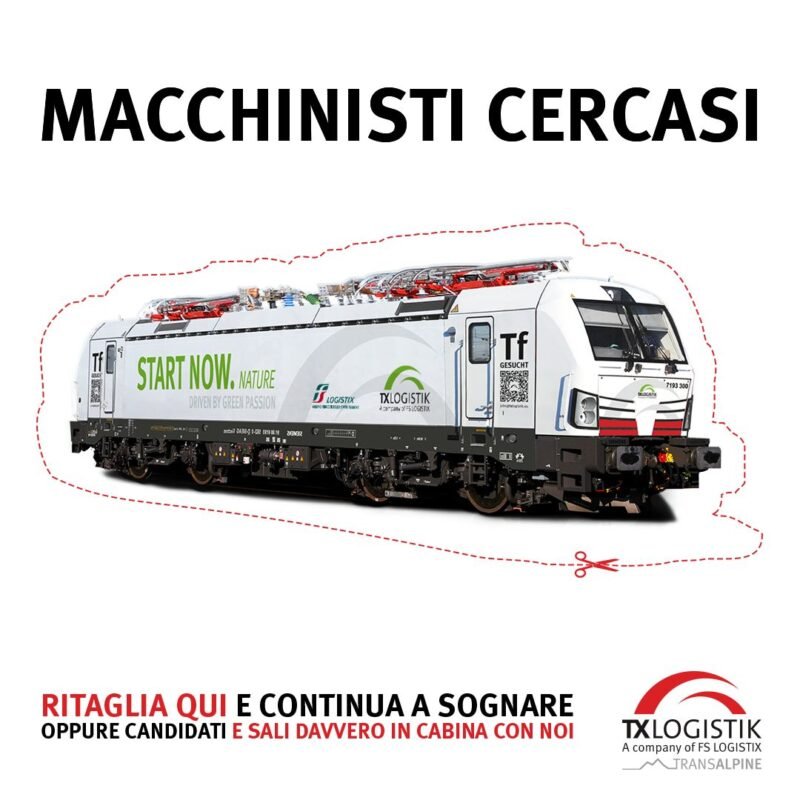 TX Logistik își extinde operațiunile în Italia și caută mecanici de locomotivă pentru Verona și Milano, subliniind responsabilitatea critică din cabina trenului