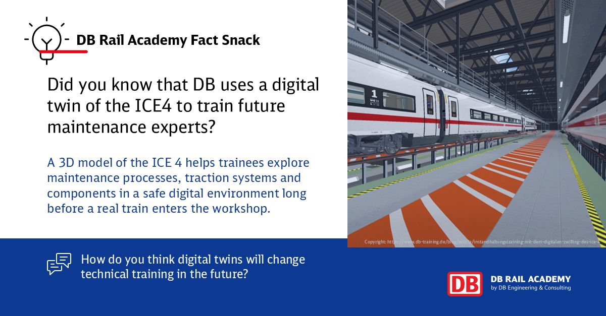 DB Rail Academy folosește un „digital twin” al trenului ICE 4 pentru formarea noilor specialiști în mentenanță