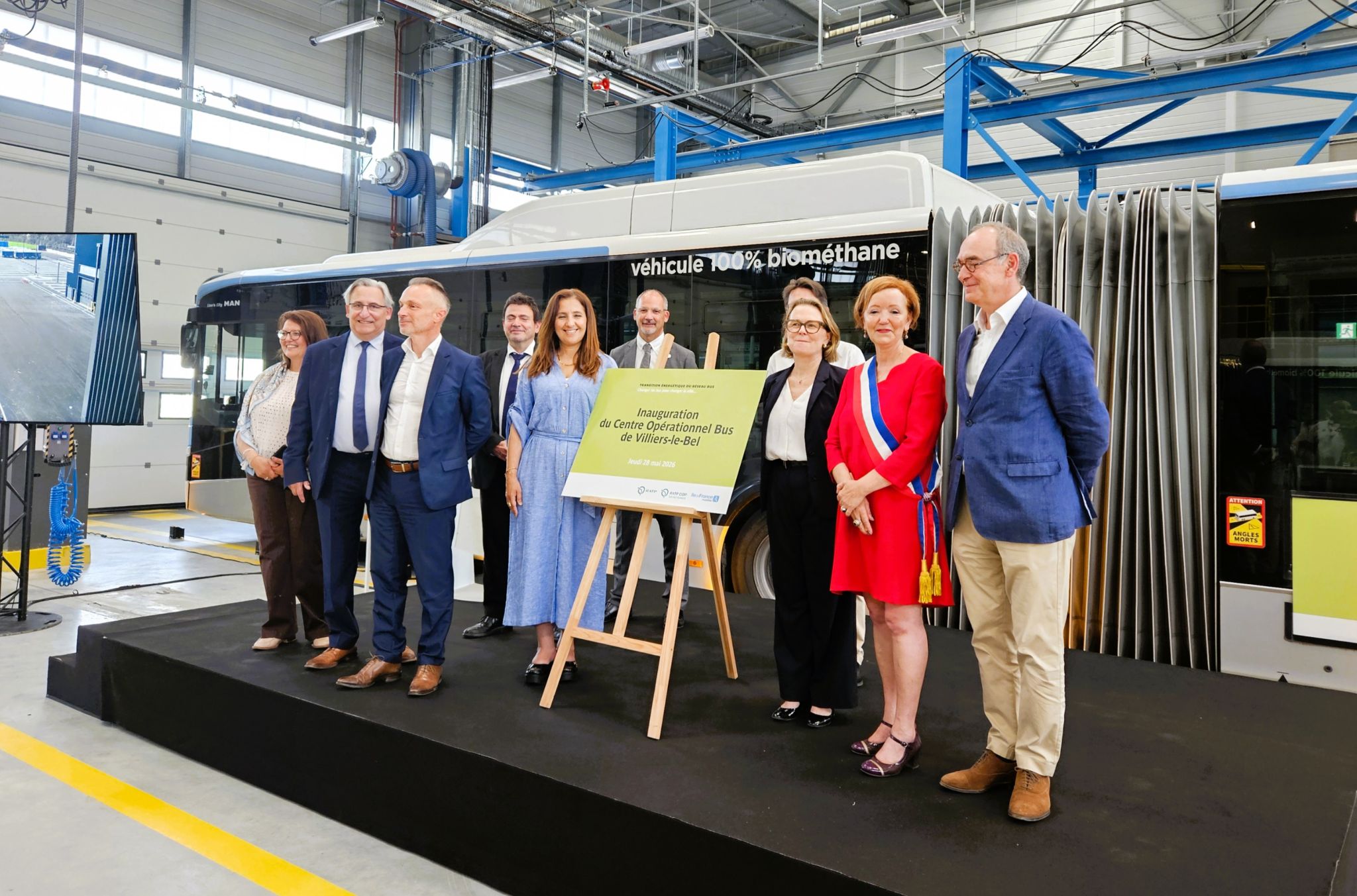 Île‑de‑France Mobilités inaugurează noul centru operațional de autobuze pe biometan din Villiers‑le‑Bel după o investiție de 26,3 milioane de euro