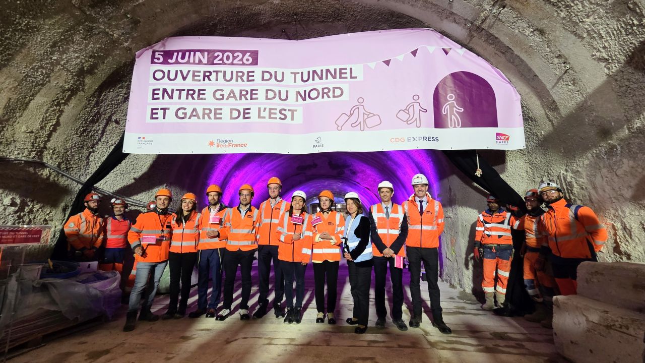 Tunelul Bipôle Magenta dintre Gare du Nord și Gare de l’Est a fost străpuns, un pas decisiv pentru fluidizarea traficului în Paris