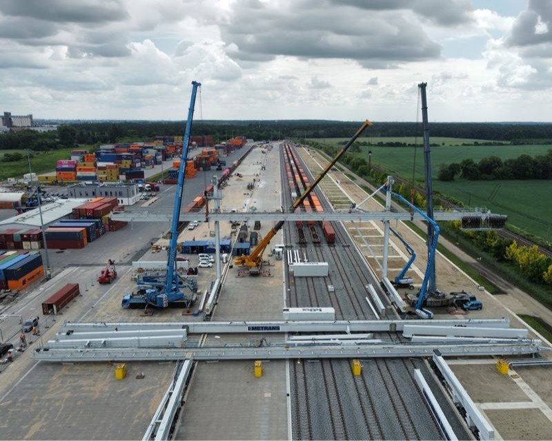 METRANS finalizează extinderea terminalului din Gądki: două macarale RMG electrice instalate, infrastructura 90% gata și capacitate crescută pentru traficul intermodal din Europa Centrală