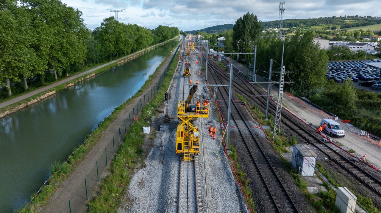 TSO finalizează o operațiune tehnică majoră la stația Castelnau‑d’Estrétefonds pentru pregătirea punerii în funcțiune a noii linii 2