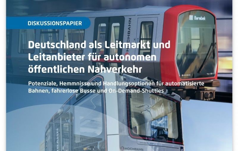 Germania vrea să devină lider european în transportul public autonom: potențial, bariere și direcții strategice pentru trenuri automate, autobuze fără șofer și shuttle‑uri on‑demand