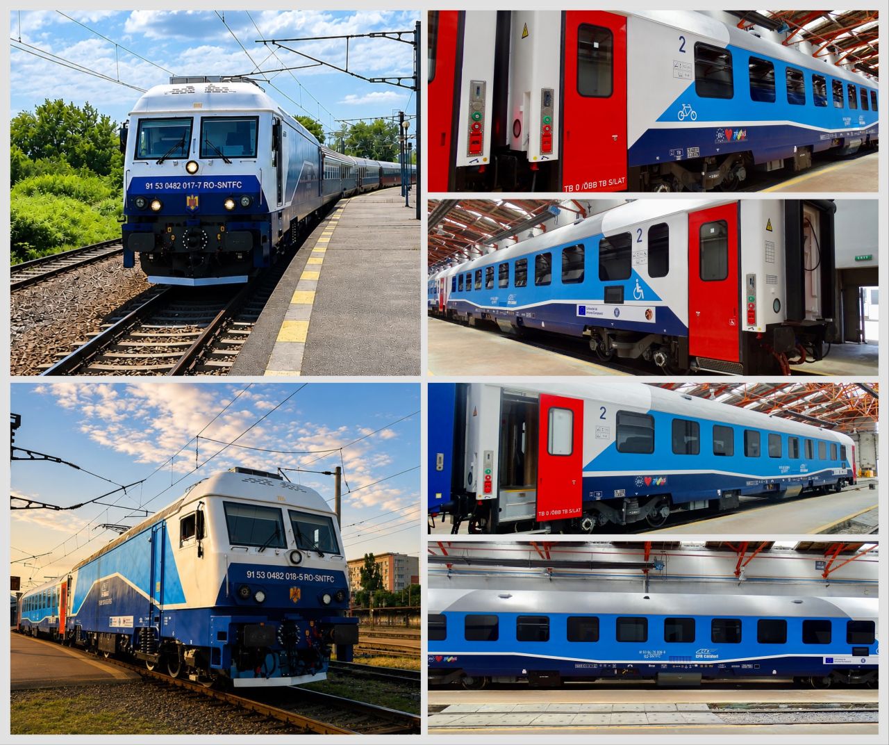 Grampet Group finalizează testele pentru locomotivele ELASMO 017 și 018 și livrează vagoanele 37–40 modernizate prin PNRR