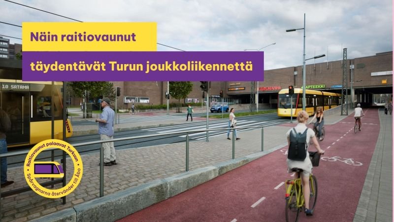 Tramvaiele revin la Turku în 2033, completând rețeaua de transport public Föli cu un sistem modern și integrat