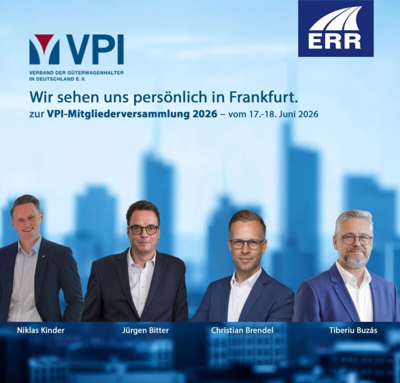 ERR participă la Adunarea Generală VPI 2026 de la Frankfurt, alături de peste 300 de profesioniști ai industriei feroviare