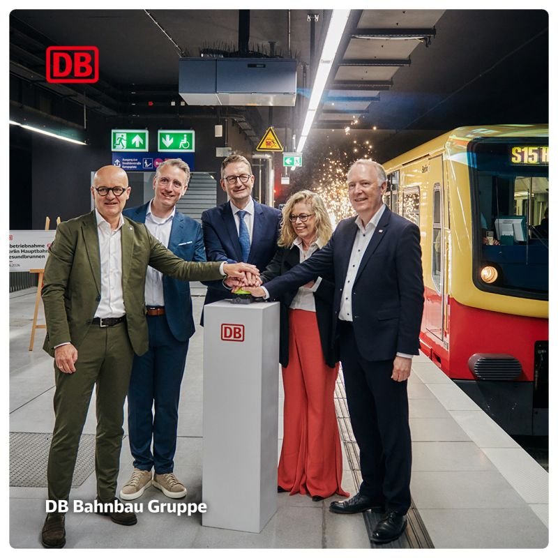 DB Bahnbau Gruppe finalizează proiectul S21 Berlin, deschizând noua linie S‑Bahn între Hauptbahnhof și Gesundbrunnen