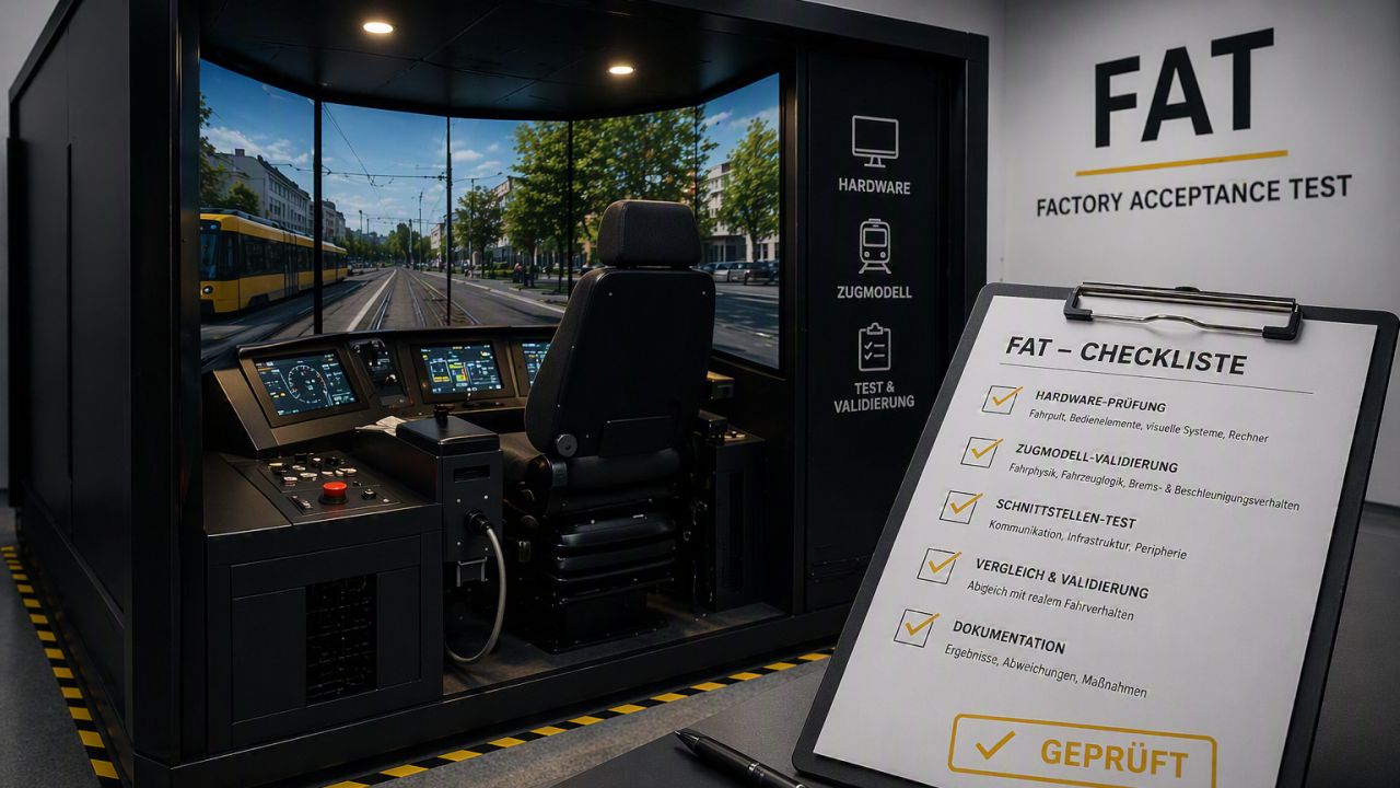 Prima verificare de fabrică pentru noile simulatoare de tramvai ale BVG Berlin marchează un pas decisiv în dezvoltarea platformei de instruire