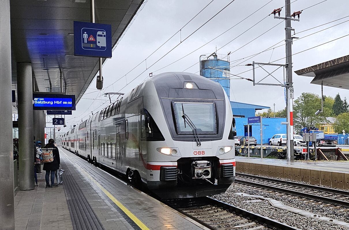 ÖBB introduce trenurile etajate Stadler KISS 200 pe ruta Salzburg–Villach începând cu 14 iunie, oferind mai mult confort, capacitate și panoramă alpină