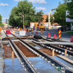 Lot 10 modernizare linii tramvai - Evoluție semnificativă spre Republica și rețele edilitare finalizate. MariVila avansează rapid cu montarea noilor șine