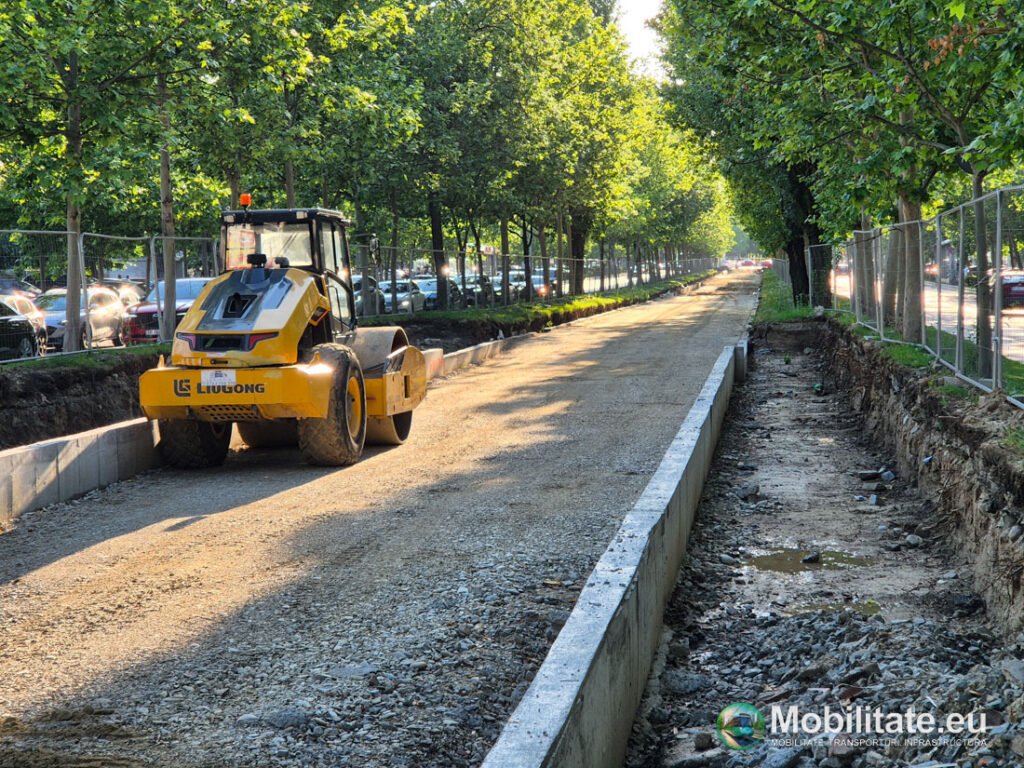 Lot 1 modernizare linii tramvai - PORR avansează cu lucrările la sol pe Bulevardele Basarabia și Theodor Pallady. Primele șine noi încep să fie montate cel târziu în iulie