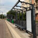 Primele adăposturi noi pentru linia 5 de tramvai au fost montate noaptea, la Pasaj Băneasa, pentru a evita blocajele în trafic