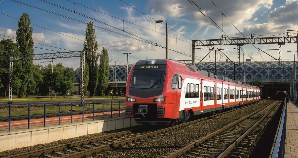 Stadler prezintă noile trenuri FLIRT pentru Wielkopolska, cu design modernizat și specificații tehnice optimizate pentru exploatarea regională