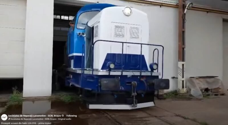 SCRL Brașov începe probele cu a 13a locomotivă LEA. Este prima locomotivă modernizată parțial la SCRL Ploiești