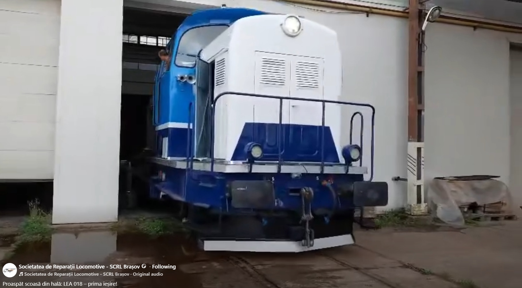SCRL Brașov începe probele cu a 13a locomotivă LEA. Este prima locomotivă modernizată parțial la SCRL Ploiești