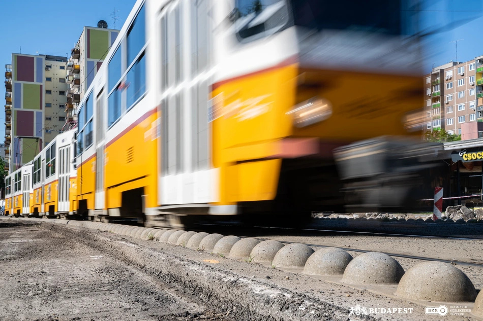 Lucrări de noapte și în weekend la Újpest pentru menținerea circulației tramvaielor pe István út și Pozsonyi utca
