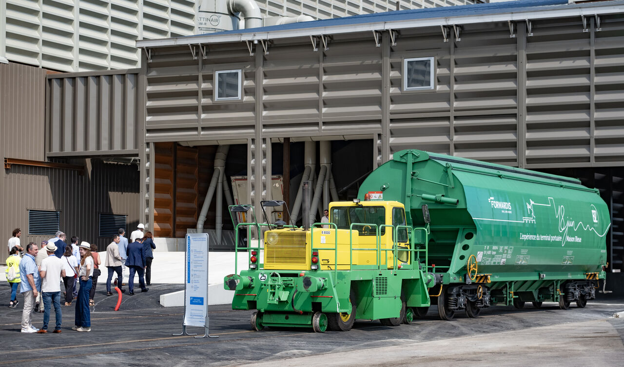 Forwardis susține extinderea terminalului Maison Bleue al Grupului Beuzelin din portul Rouen, consolidând transportul feroviar de cereale