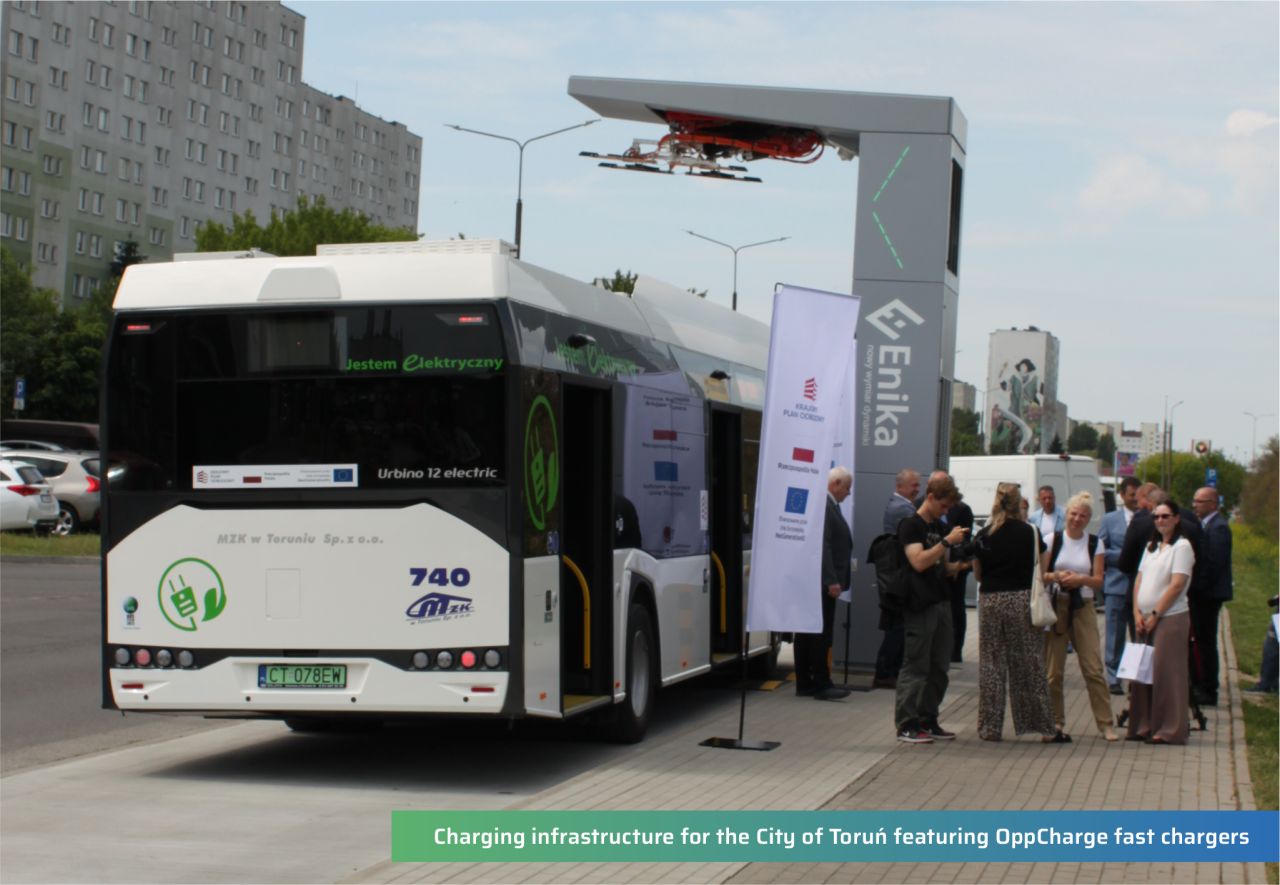 ENIKA finalizează infrastructura de încărcare pentru noile autobuze electrice Solaris din Toruń