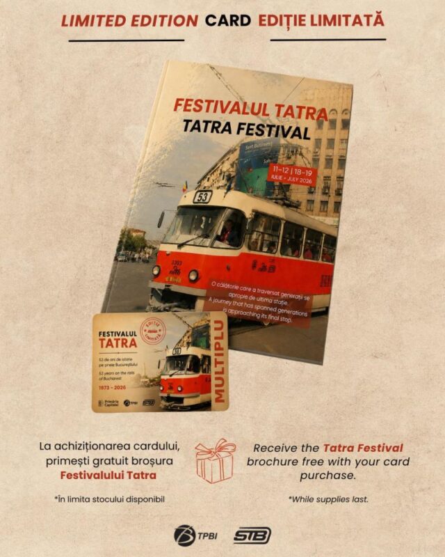 TPBI lansează carduri de transport în ediție limitată la Festivalul Tatra din 11–12 și 18–19 iulie