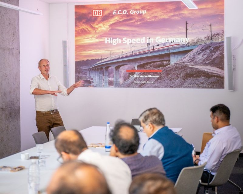 DB Engineering & Consulting găzduiește la München delegația Indian National High Speed Rail Corporation pentru schimb de expertiză în infrastructura feroviară de mare viteză