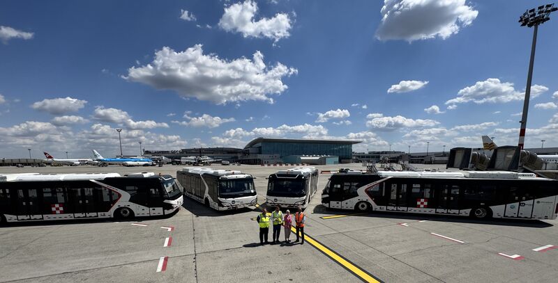 Menzies Aviation Hungary introduce patru autobuze electrice Guangtai pentru operațiunile de handling la sol