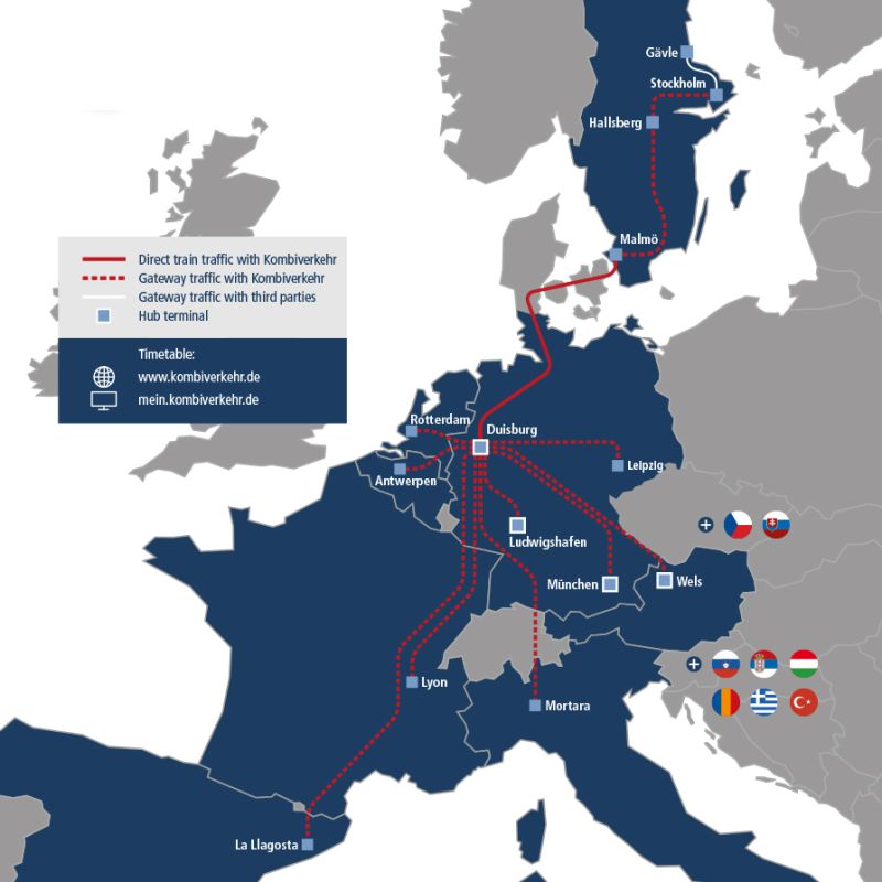 Kombiverkehr lansează trenul shuttle Duisburg–Malmö pentru conexiuni rapide și ecologice între Germania și Suedia