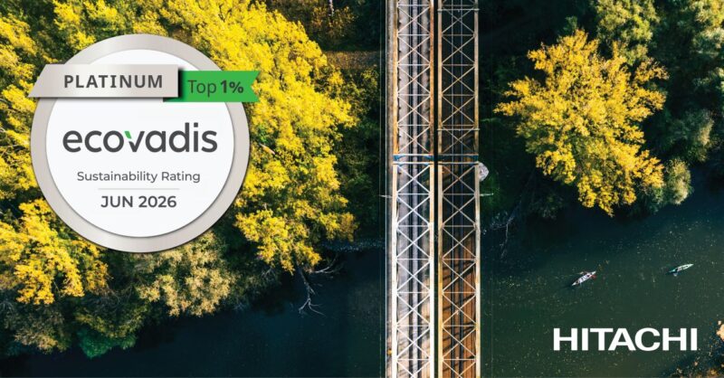 Hitachi Rail primește medalia EcoVadis Platinum 2025, intrând în top 1% global la sustenabilitate