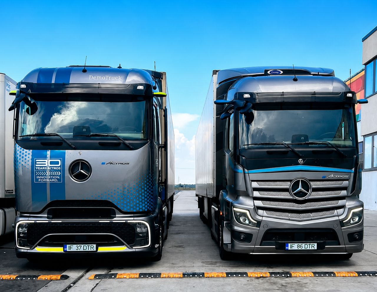 eActros 400 parcurge 430 km fără încărcare intermediară în testele Blue River pe ruta București–Constanța