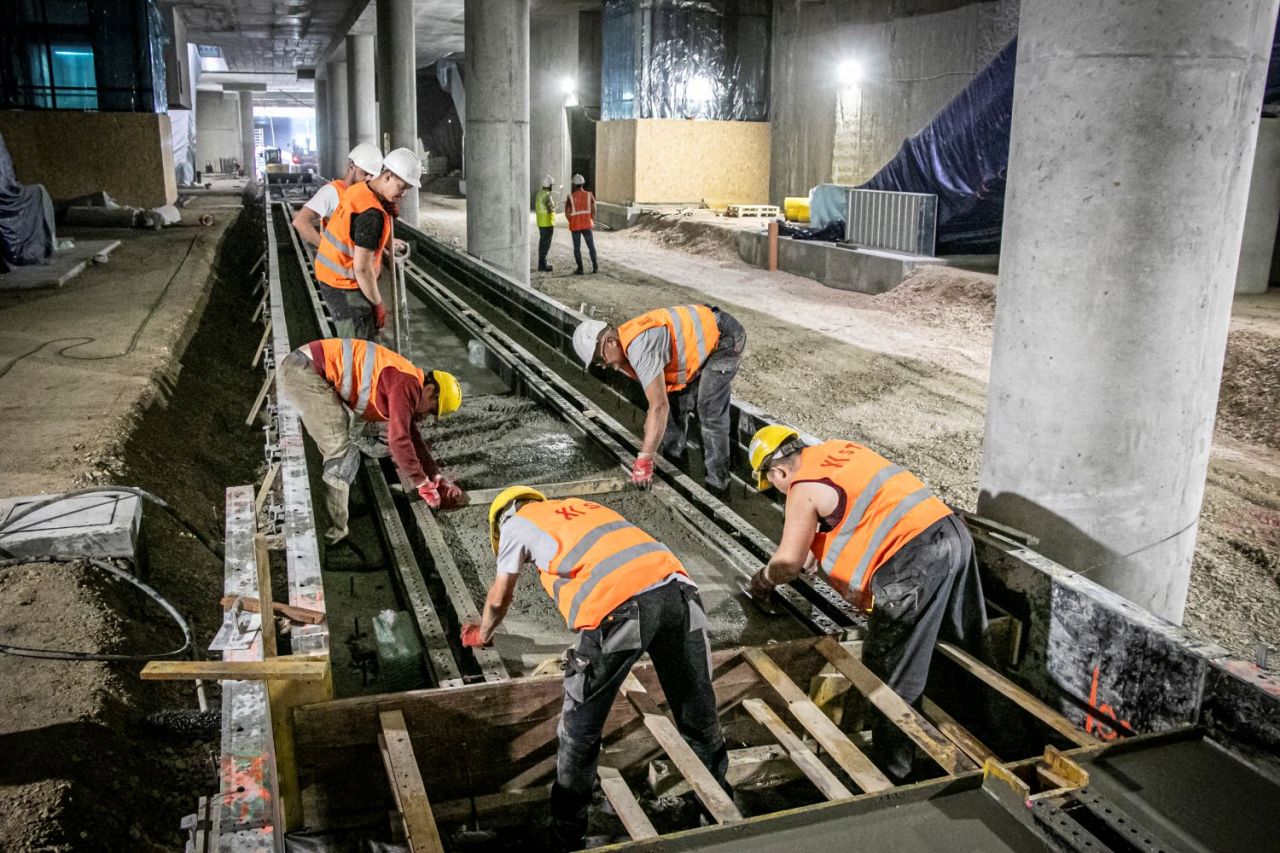 Lucrările avansează la primul tramvai subteran din Varșovia, la Dworzec Zachodni