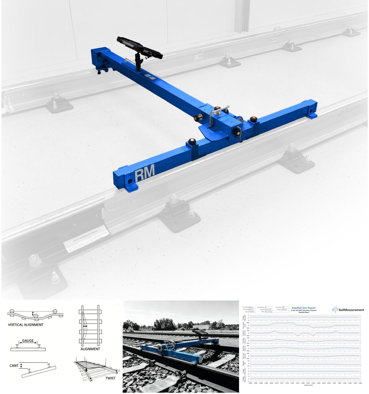 RailMeasurement lansează TrackGeo, un sistem ultraușor pentru măsurarea geometriei căii ferate conform EN 13848‑4