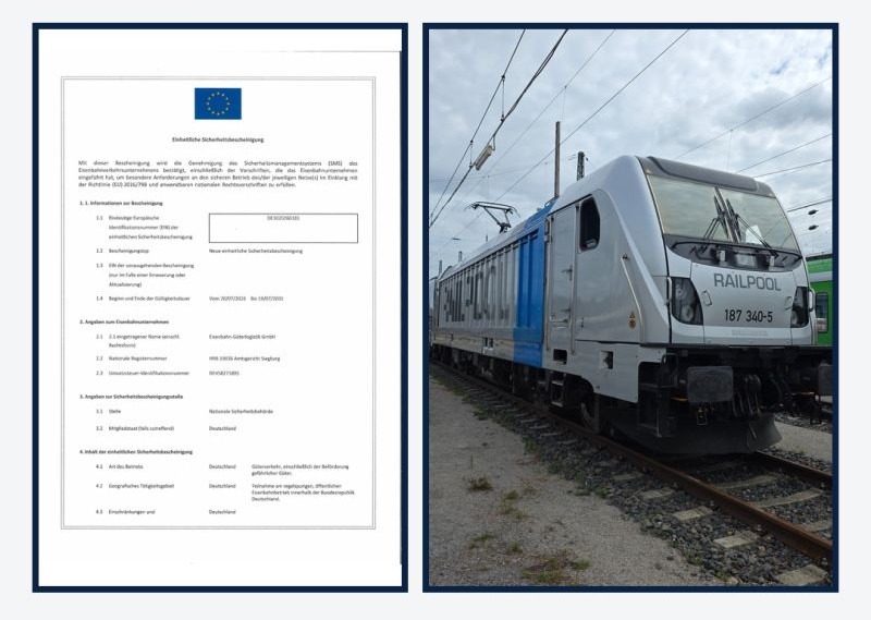 EGG Eisenbahn‑Güterlogistik primește certificatul unic de siguranță pentru Germania și își lansează centrul operațional din Bebra și locomotivele închiriate de la RAILPOOL