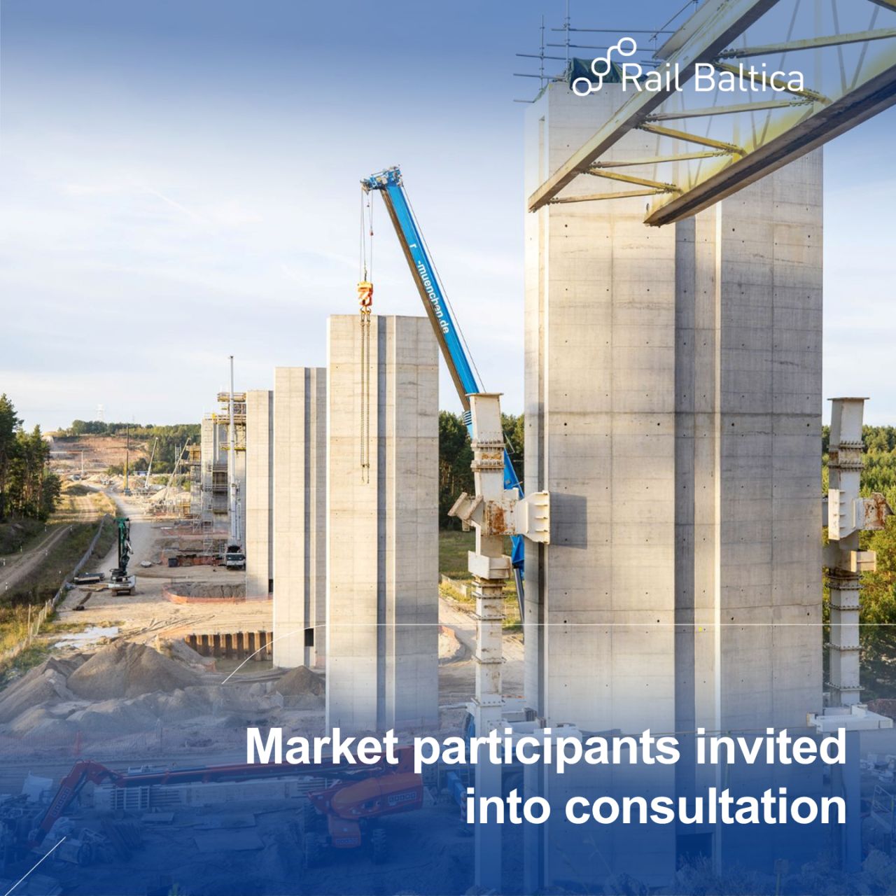 Rail Baltica lansează consultarea pieței pentru construcția noului pod peste râul Neris, parte a secțiunii Kaunas–Panevėžys–frontiera LT/LV
