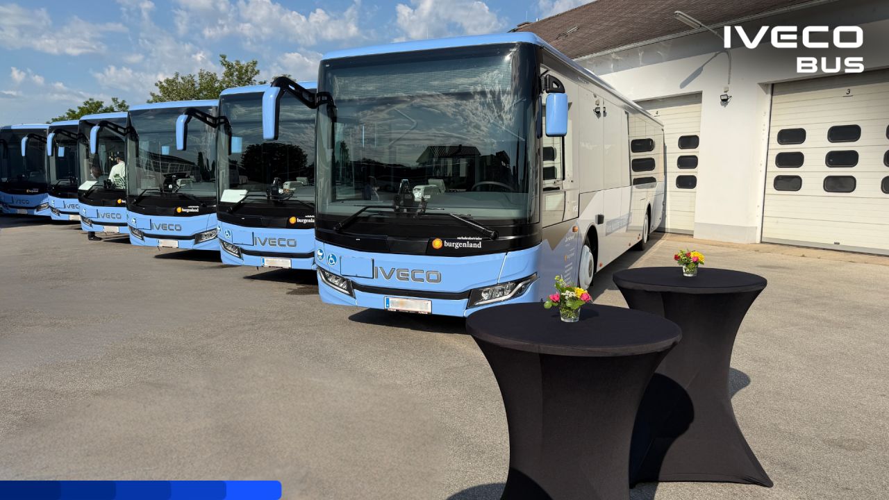 Dr. Richard introduce 36 autobuze IVECO BUS CROSSWAY Low Entry în Burgenland: accesibilitate crescută, costuri optimizate și mobilitate regională modernizată