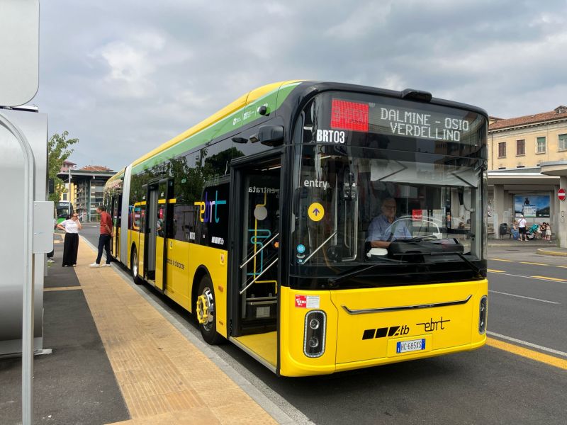 Bergamo lansează pe 3 august noul sistem e‑BRT operat cu 15 autobuze electrice Yutong U18