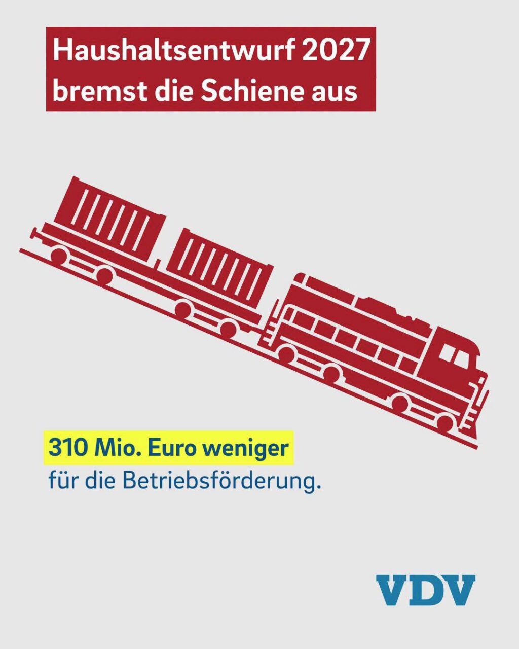 VDV avertizează: proiectul de buget federal pentru 2027 lovește direct în programele esențiale ale transportului feroviar din Germania