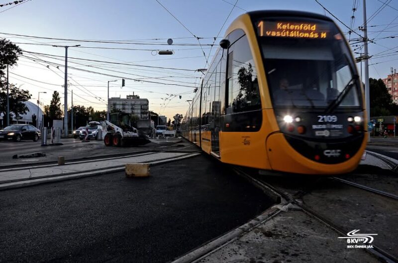 BKV modernizează un nou tronson de tramvai pe Hungária körút – Salgótarjáni utca