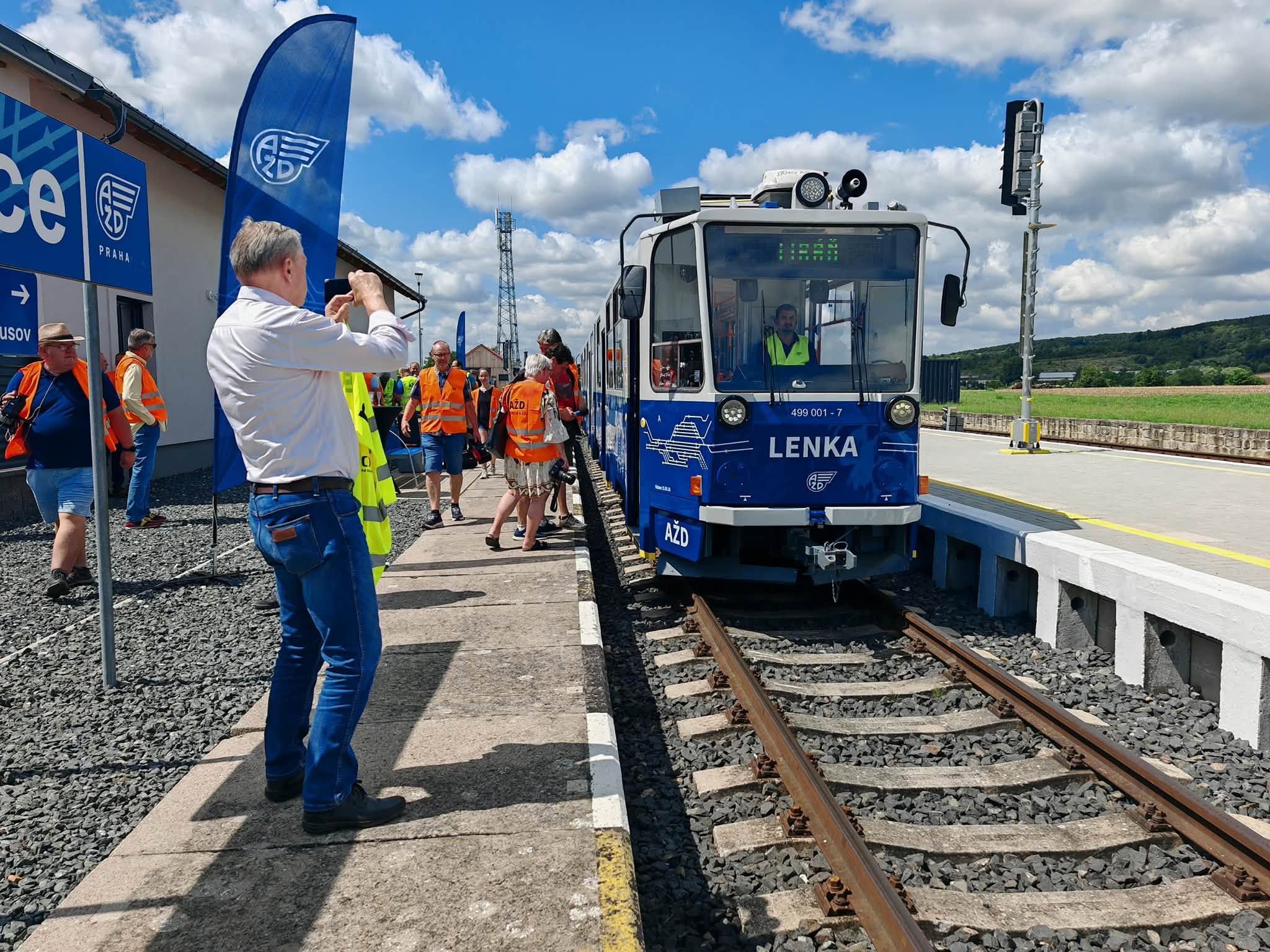 AŽD testează tramvaie modificate ca vehicule feroviare ușoare pe linia Kopidlno–Dolní Bousov