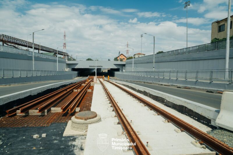 Timișoara avansează cu lucrările la noua linie de tramvai din zona Solventul, nod strategic pentru legătura Bogdăneștilor–Dâmbovița–Gara de Est