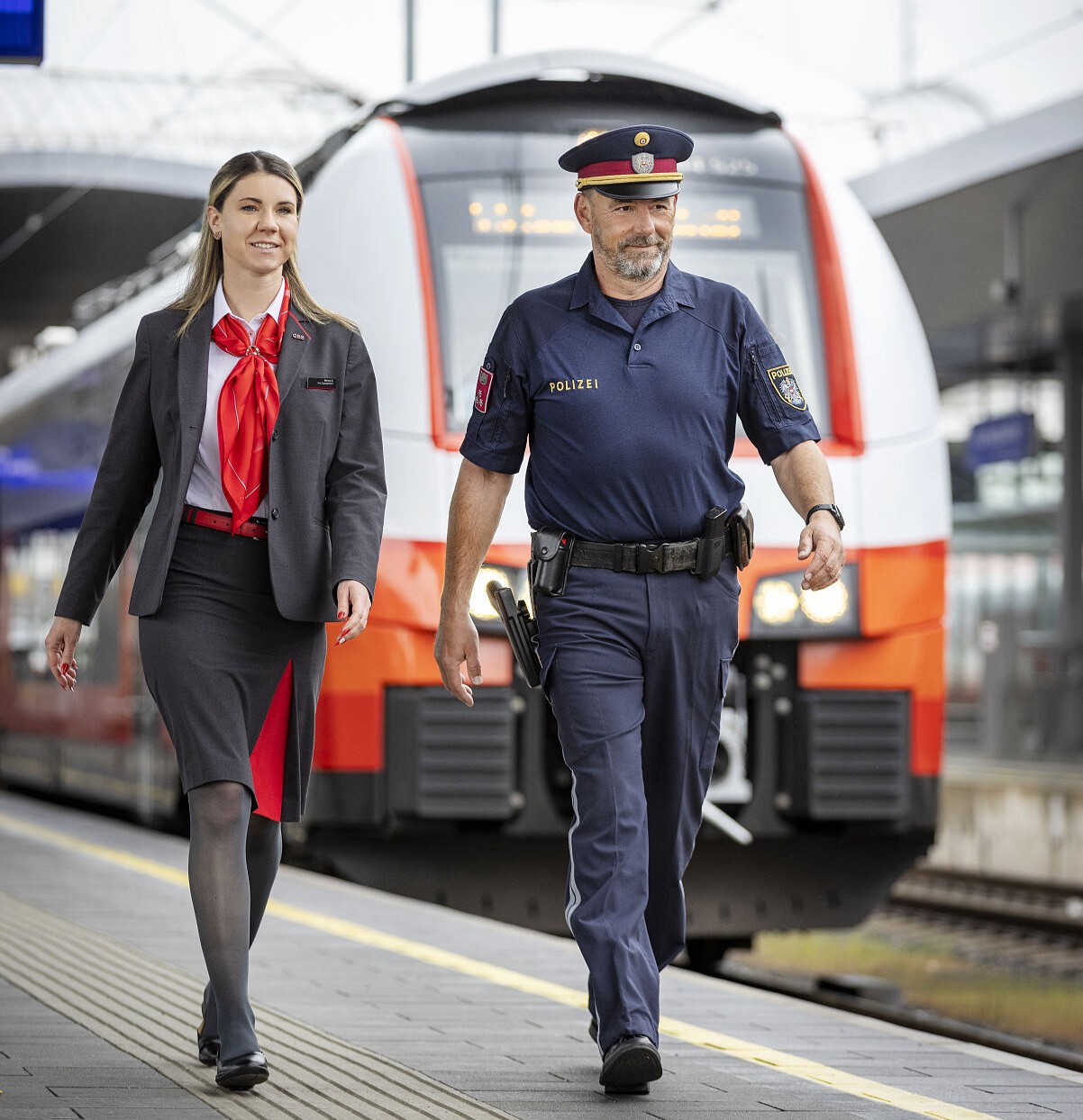 ÖBB, Poliția și Crucea Roșie organizează un eveniment comun de siguranță la Gara Centrală din Innsbruck