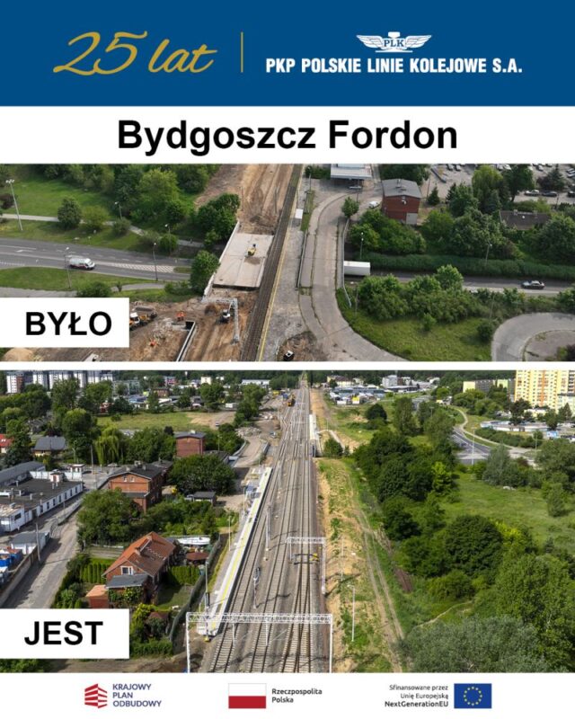 PKP PLK finalizează modernizarea stației Bydgoszcz Fordon, care revine la statutul de gară și crește capacitatea liniei spre Chełmża
