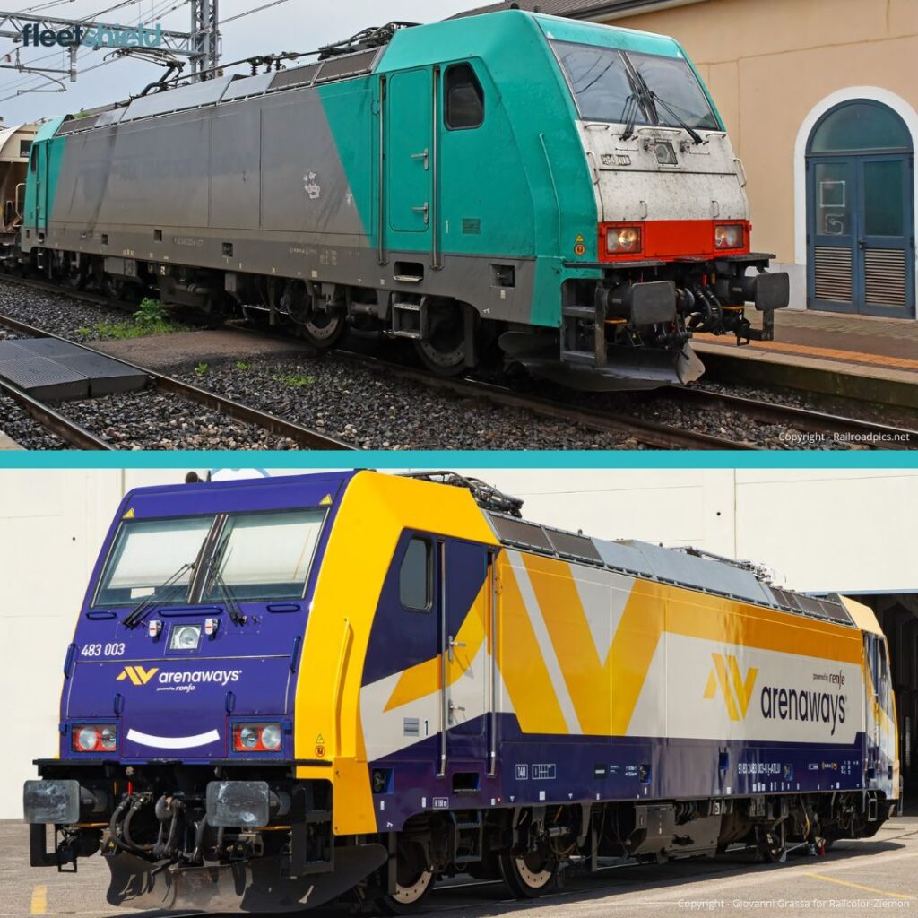 Fleetshield finalizează noua livrea pentru TRAXX 483 Arenaways – locomotiva va asigura tracțiunea trenului de noapte European Sleeper Bruxelles–Milano
