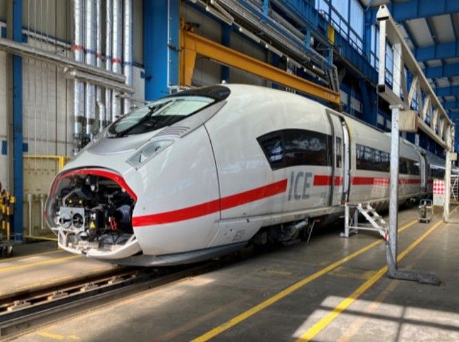 DB Fahrzeuginstandhaltung pregătește două trenuri Velaro MS pentru testele de omologare pe rețeaua de mare viteză din Germania
