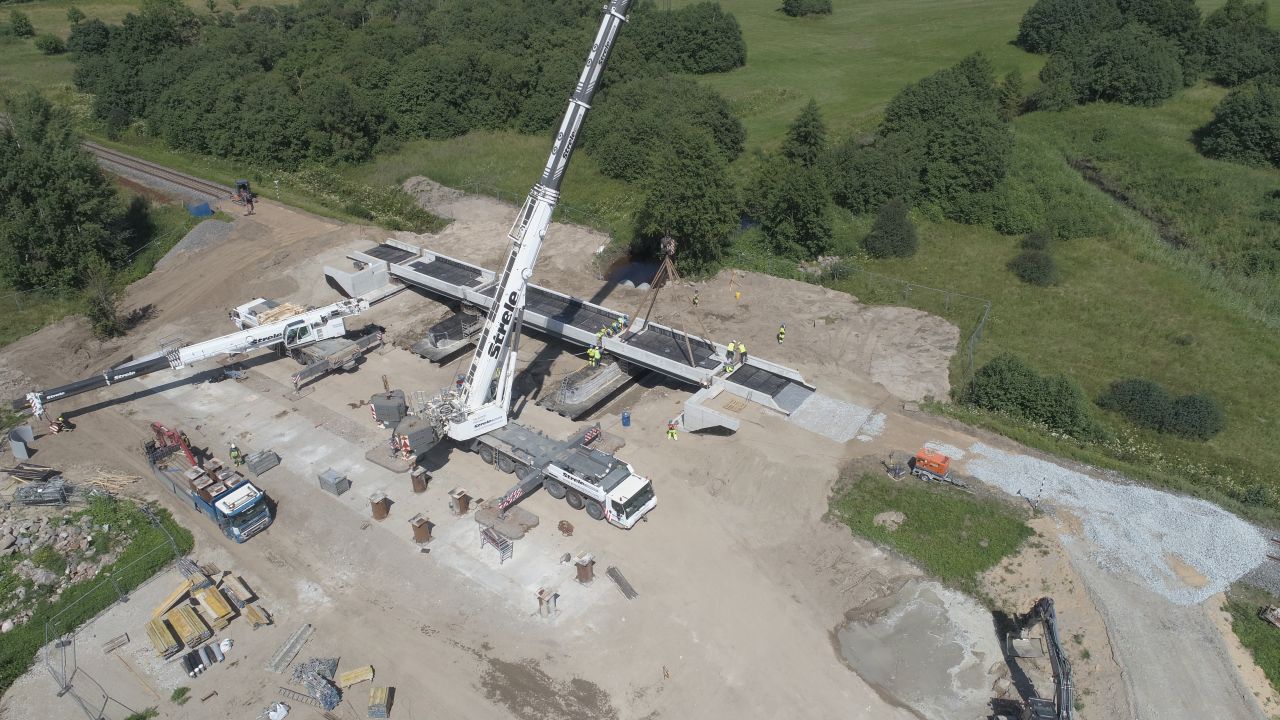 LTG Infra finalizează în mai puțin de o lună un nou pod feroviar pe linia Klaipėda–Pagėgiai, înlocuind structura din 1873